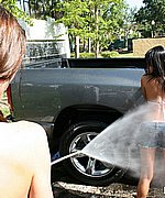 Horny teens Brooke and Kat washing a car and licking with passion  - 008.jpg