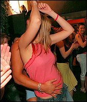 Chraming relaxed babes getting penetrated at hardcore party